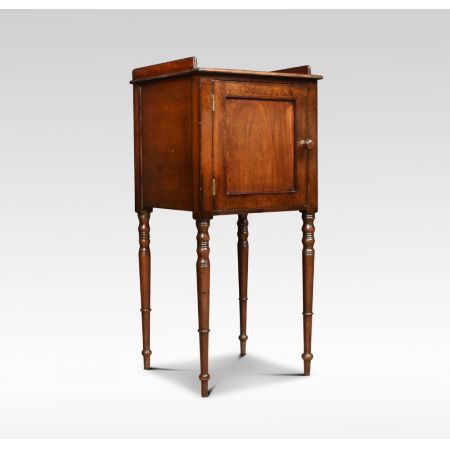 2. Stk original georgianische englische Mahagoni Nachtschränke antik ca 1910