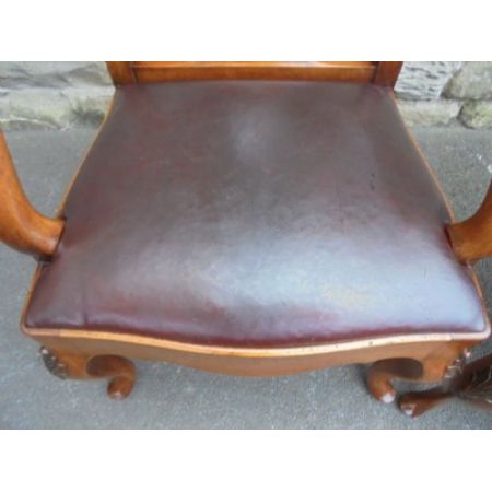 15 Stk original antike Nussbaum Stühle Küchenstühle englisch ca 1900