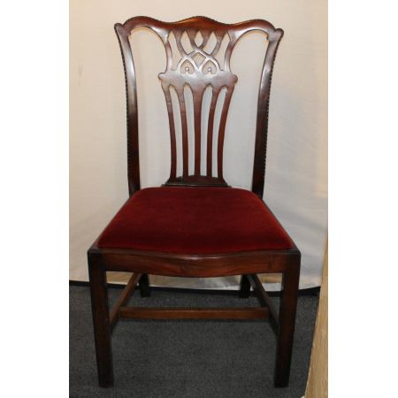 6 stk original edwardianische englische Mahagoni Esszimmerstühle antik ca 1890