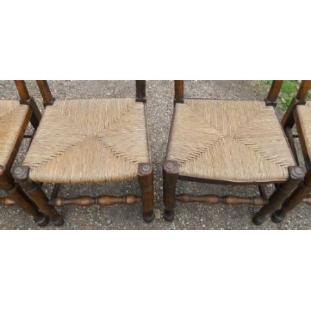 8 Stk original antike Esszimmerstühle Ulme englisch ca 1900