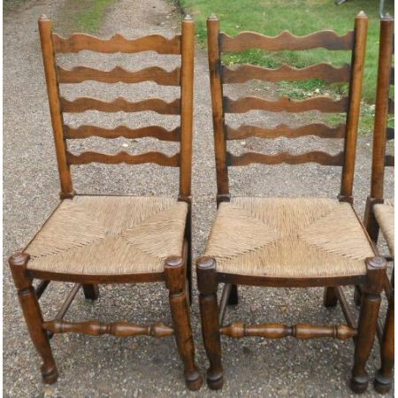 8 Stk original antike Esszimmerstühle Ulme englisch ca 1900