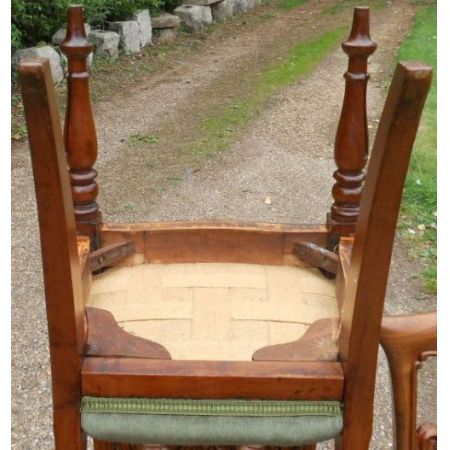 6 stk viktorianische englische Mahagoni Esszimmer Stühle antik ca 1850