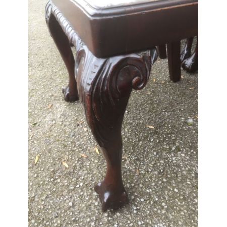 6 Stk original antike Mahagoni Stühle Chippendale Küchenstühle englisch ca 1900