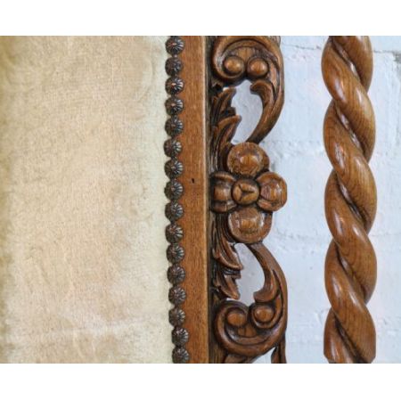 12 Stk jakobinische englische Esszimmerstühle Eiche original antik ca 1920