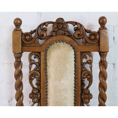 12 Stk jakobinische englische Esszimmerstühle Eiche original antik ca 1920