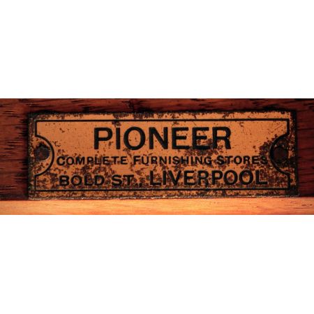 8 Stk original englische Arts & Crafts Esszimmerstühle Eiche antik ca 1910