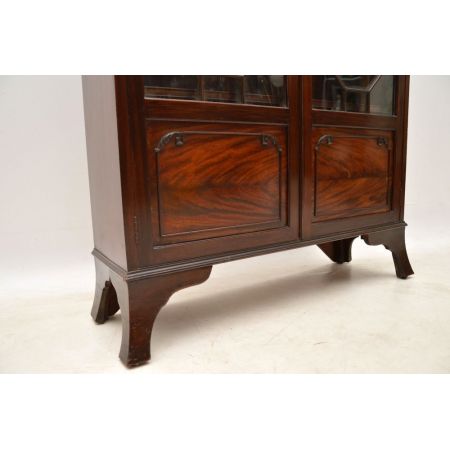 Englische edwardianische Mahagoni Vitrine antik ca 1890