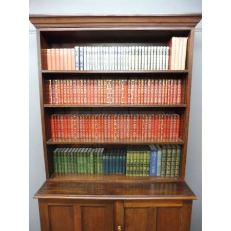 Antikes edwardianisches Militär Bücherregal Mahagoni englisch ca 1910