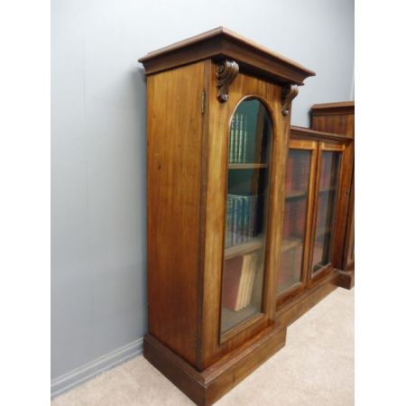 Erstklassiger viktorianischer englischer Mahagoni Bücherschrank antik ca 1860