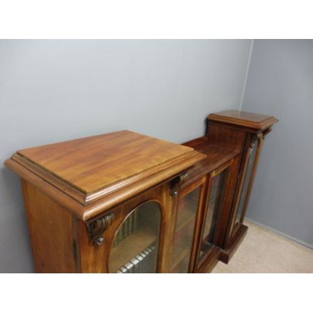 Erstklassiger viktorianischer englischer Mahagoni Bücherschrank antik ca 1860