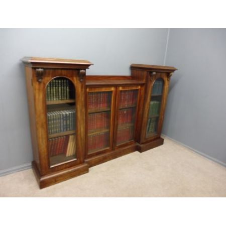 Erstklassiger viktorianischer englischer Mahagoni Bücherschrank antik ca 1860