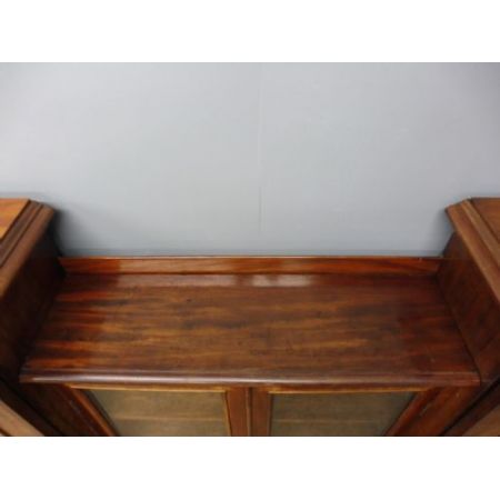 Erstklassiger viktorianischer englischer Mahagoni Bücherschrank antik ca 1860