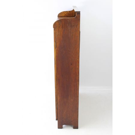 Englischer edwardianischer Eichen Bücherschrank antik ca 1890