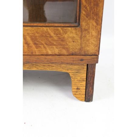 Englischer edwardianischer Eichen Bücherschrank antik ca 1890