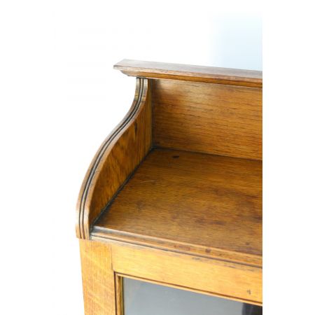 Englischer edwardianischer Eichen Bücherschrank antik ca 1890