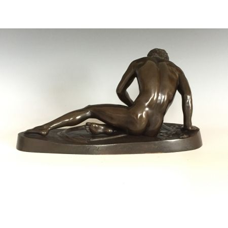 Italienische Bronze sterbender Galliers Amodio Naples antik ca. 1880