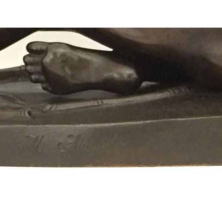 Italienische Bronze sterbender Galliers Amodio Naples antik ca. 1880