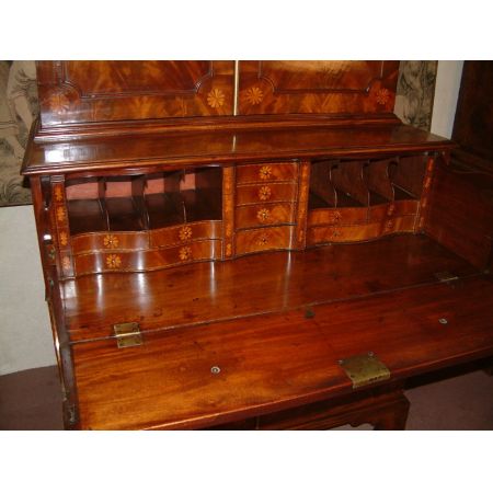 Niederländisches Antikes Mahagoni Bureau Bookcase ca 1770