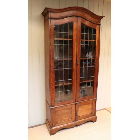 Original englischer Bücherschrank Eiche antik ca 1910