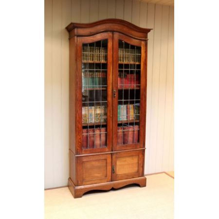 Original englischer Bücherschrank Eiche antik ca 1910