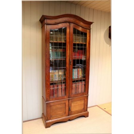 Original englischer Bücherschrank Eiche antik ca 1910