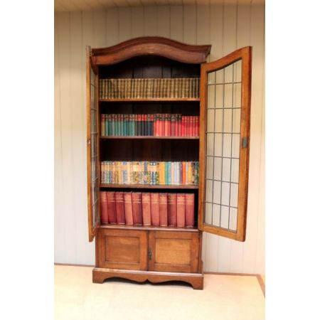 Original englischer Bücherschrank Eiche antik ca 1910