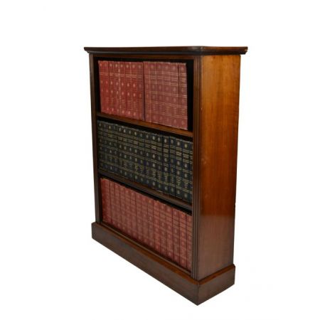 Viktorianisches Englisches antikes Nussbaum Bücherregal ca 1890