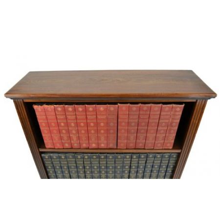 Viktorianisches Englisches antikes Nussbaum Bücherregal ca 1890