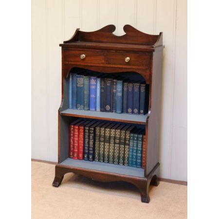 Edwardianisches Englisches Antikes Mahagoni Bücherregal ca 1910