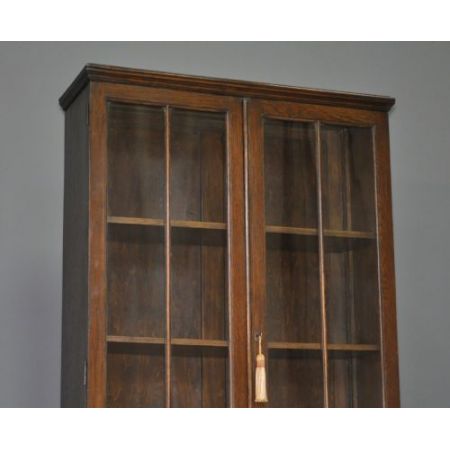 Englischer antiker Bücherschrank Eiche ca 1920