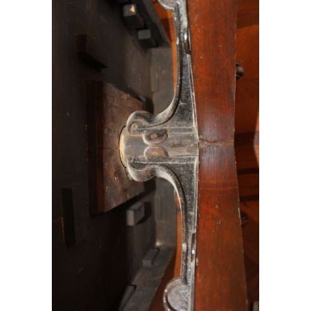 Edwardianisches englisches antikes Nussbaum Revolving Bookcase ca 1890