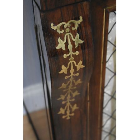 Original englisches Regency Palisander Sideboard Messing antik ca 1810