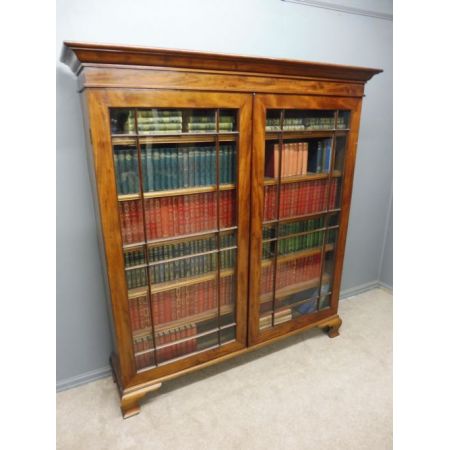 Englische original viktorianische Vitrine Mahagoni antik ca 1880