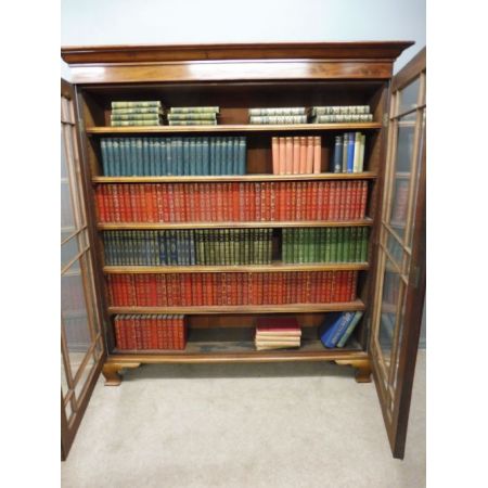 Englische original viktorianische Vitrine Mahagoni antik ca 1880