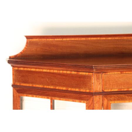 Englische edwardianische Mahagoni Vitrine antik ca 1890