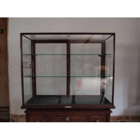 Englischer viktorianischer antiker Mahagoni Schaukasten ca 1880