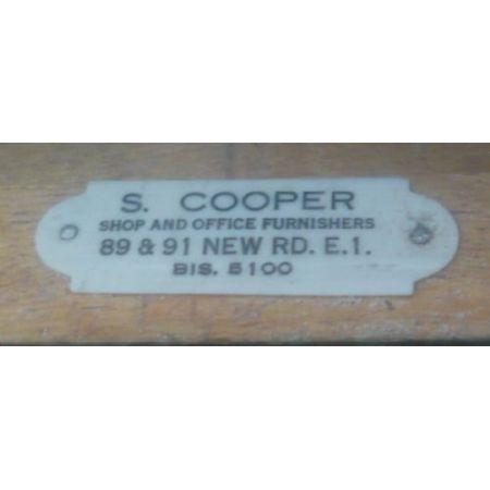 Antike englische Kommode Eiche Glas ca 1910