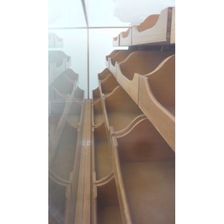 Antike englische Kommode Eiche Glas ca 1910