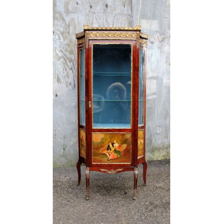 Original Antike Vernis Martin Vitrine ca. 19. JH.