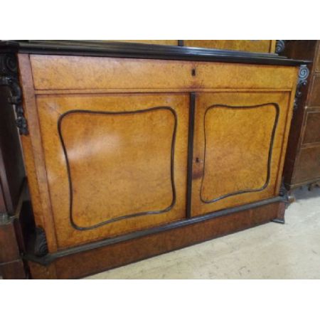 Englische original antike Vitrine Massivholz Bücherschrank ca 1880