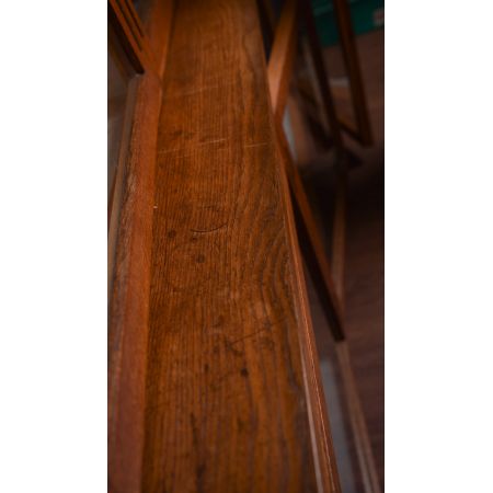 Antike englische Art Deco Vitrine Eiche ca 1920