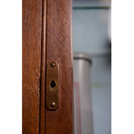 Antike englische Art Deco Vitrine Eiche ca 1920