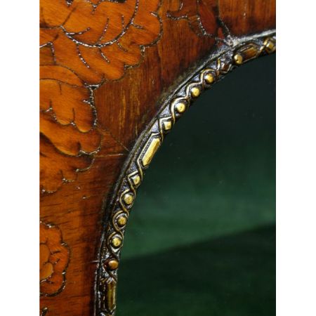 Viktorianische Antike Englische Nussbaum Vitrine ca 1850