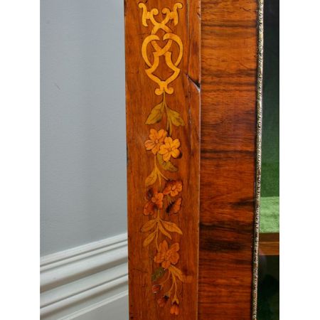 Viktorianische Antike Englische Nussbaum Vitrine ca 1850