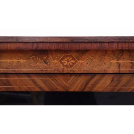 Original englische Nussbaum Vitrine antik 1880