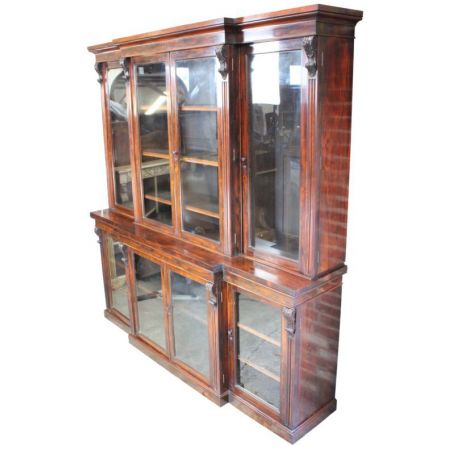  Original englische Palisander Vitrine antik ca 1825