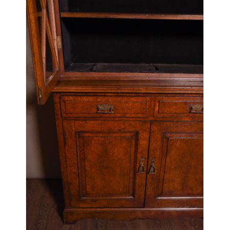 Edwardianischer Englischer Antiker Bücherschrank Eiche ca 1890