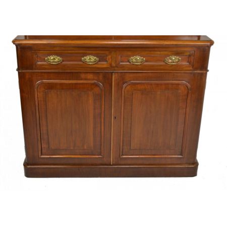 Antiker englischer viktorianischer Nussbaum Bücherschrank circa 1870