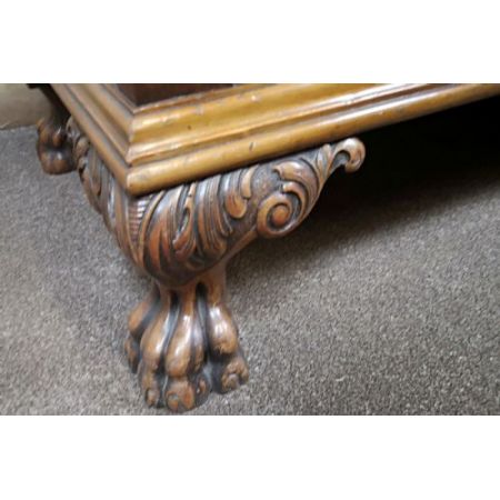 Englische edwardianische antike Mahagoni Vitrine ca 1900