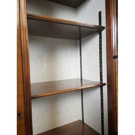 Englische edwardianische antike Mahagoni Vitrine ca 1900